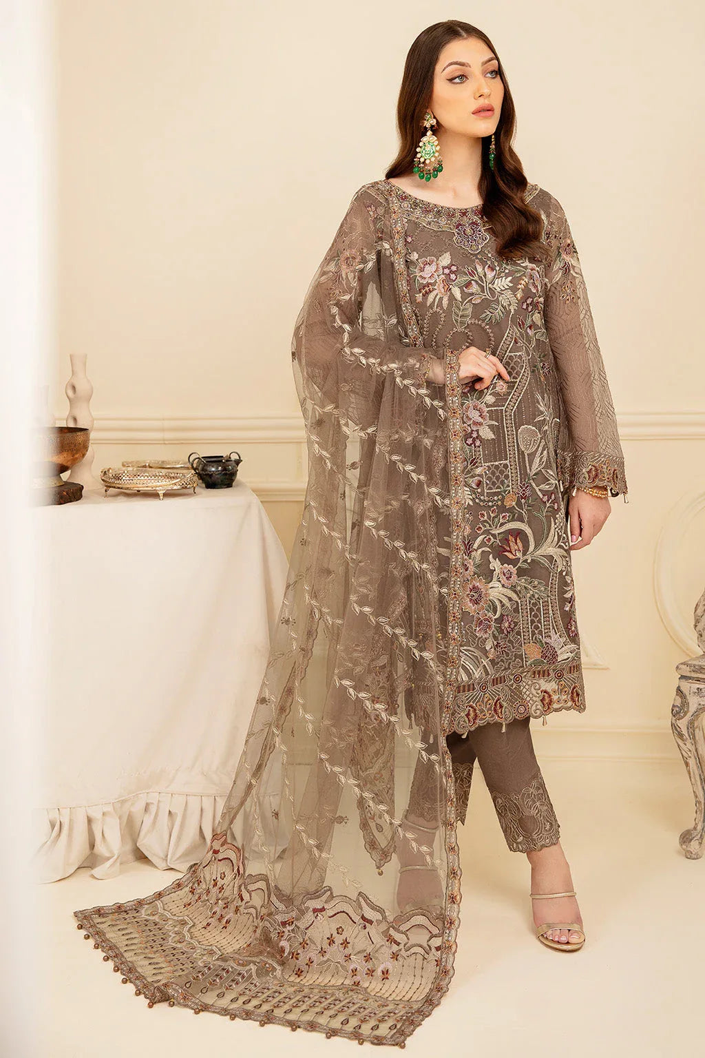 Ramsha | Minhal Organza Collection | M-710 - Rang-e-Khaas