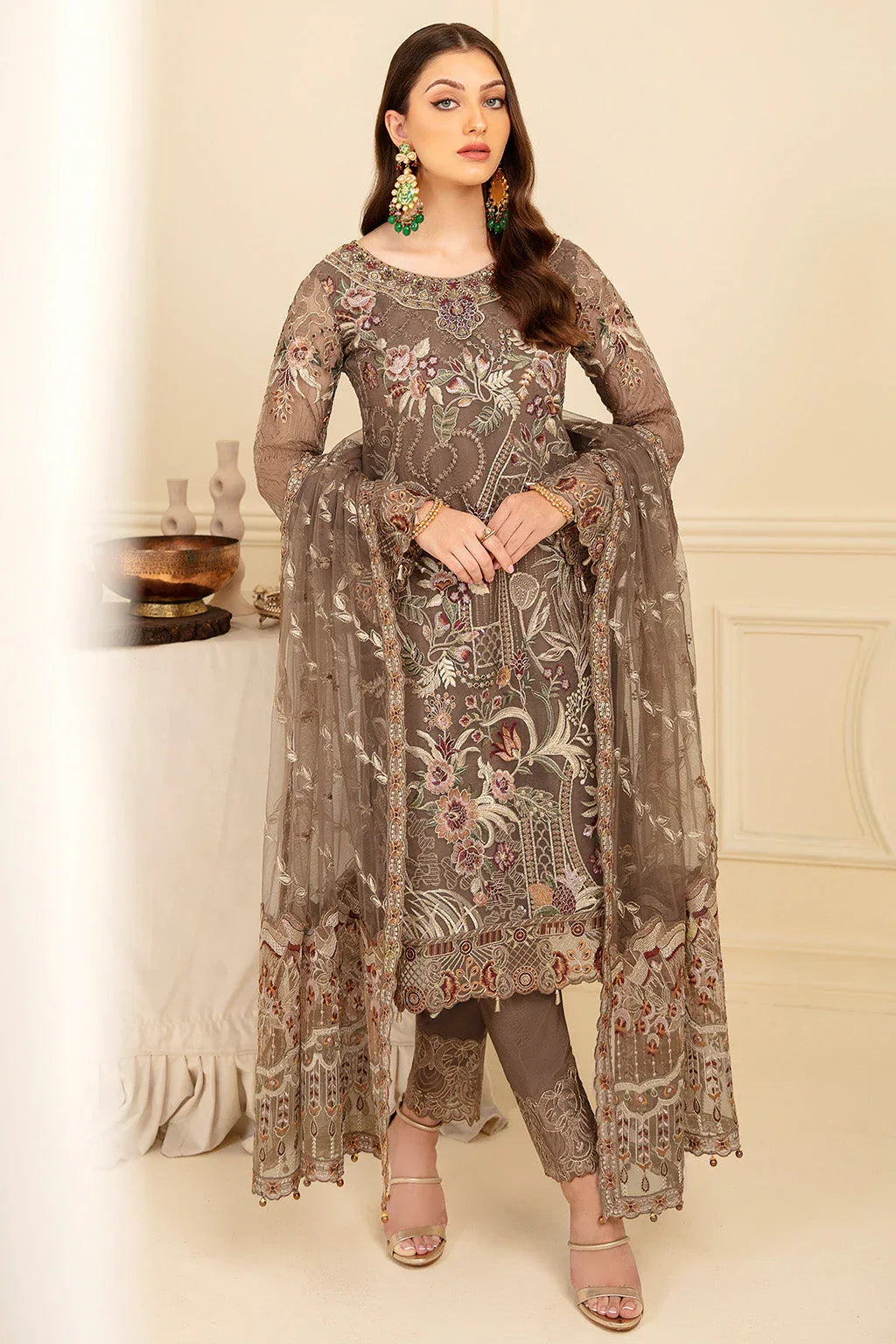 Ramsha | Minhal Organza Collection | M-710 - Rang-e-Khaas