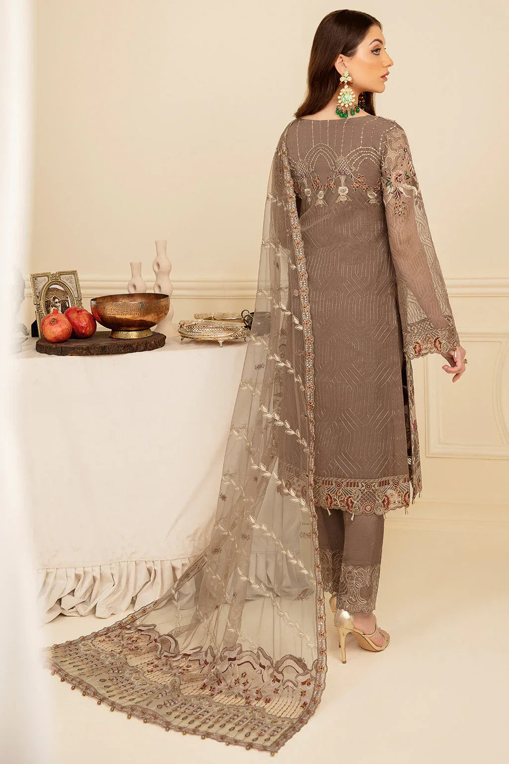 Ramsha | Minhal Organza Collection | M-710 - Rang-e-Khaas