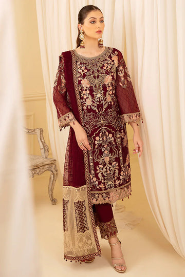 Ramsha | Minhal Organza Collection | M-706 - Rang-e-Khaas