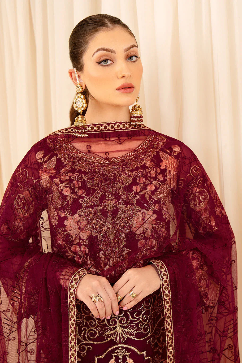 Ramsha | Minhal Organza Collection | M-706 - Rang-e-Khaas