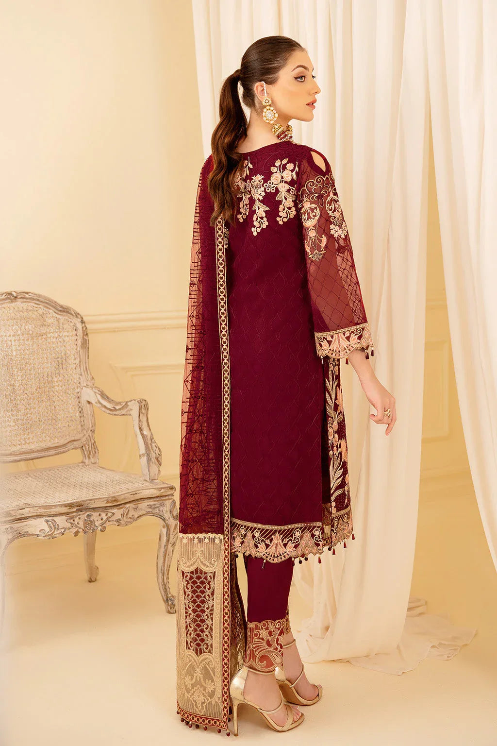 Ramsha | Minhal Organza Collection | M-706 - Rang-e-Khaas