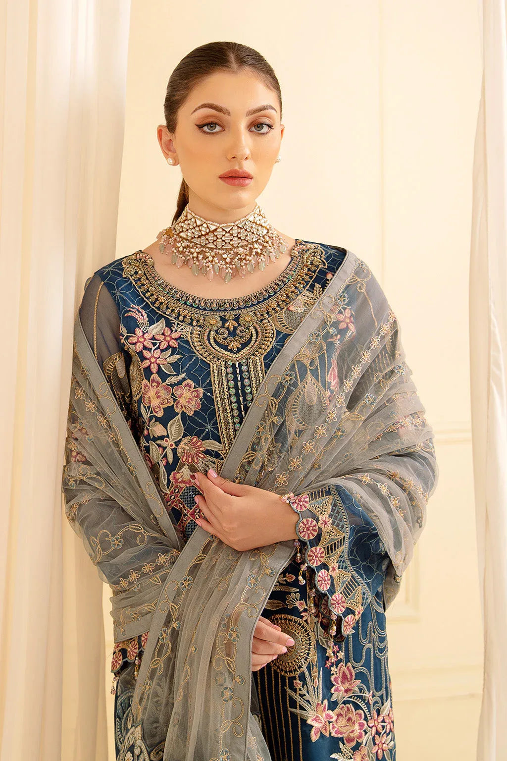 Ramsha | Minhal Organza Collection | M-701 - Rang-e-Khaas