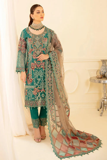 Ramsha | Minhal Organza Collection | M-708 - Rang-e-Khaas
