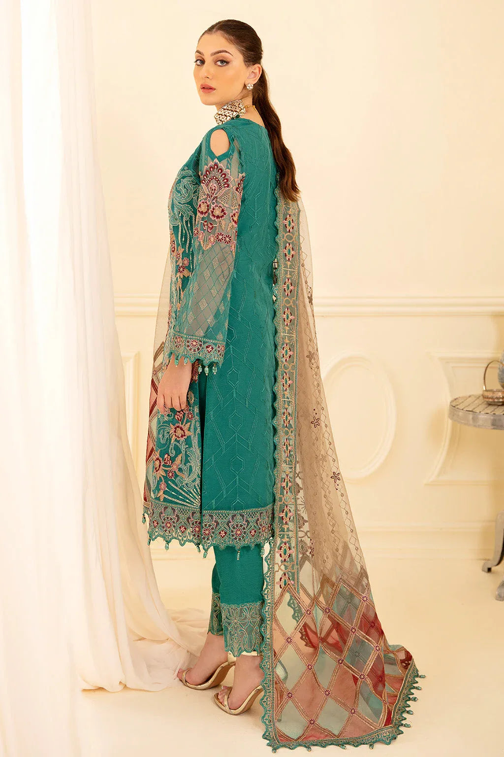 Ramsha | Minhal Organza Collection | M-708 - Rang-e-Khaas