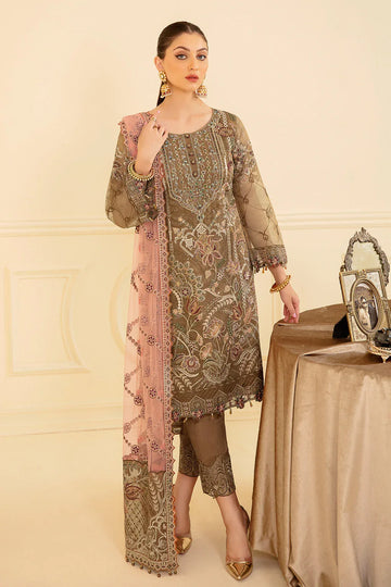 Ramsha | Minhal Organza Collection | M-705 - Rang-e-Khaas