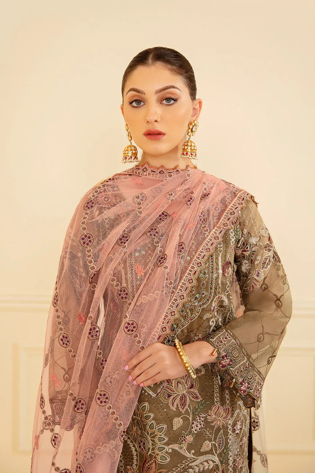 Ramsha | Minhal Organza Collection | M-705 - Rang-e-Khaas