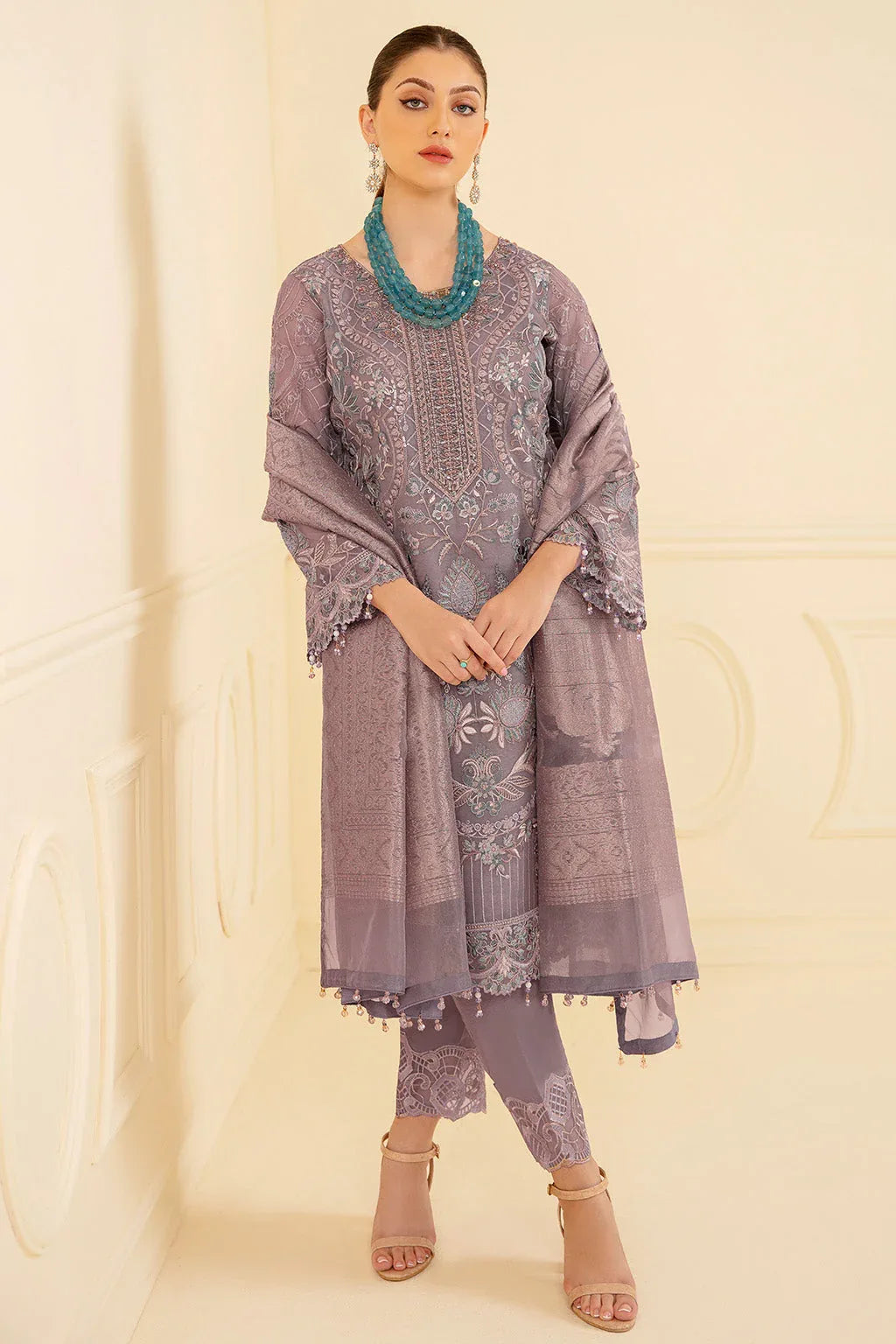 Ramsha | Minhal Organza Collection | M-709 - Rang-e-Khaas