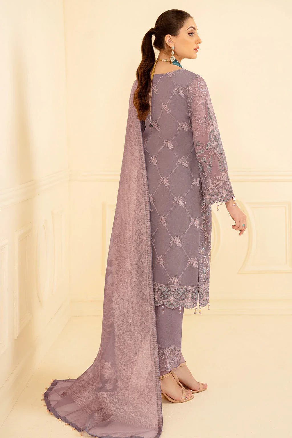 Ramsha | Minhal Organza Collection | M-709 - Rang-e-Khaas