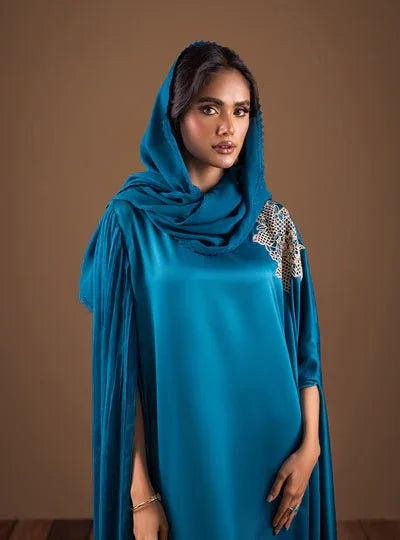 Zainab Chottani | The Kaftan Edit | Teal Waves - Rang-e-Khaas