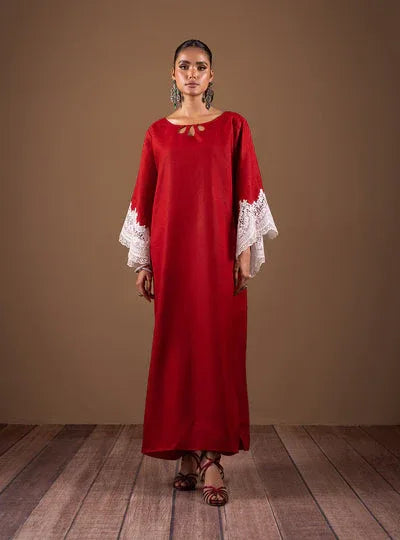 Zainab Chottani | The Kaftan Edit | Radiant Red - Rang-e-Khaas