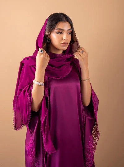 Zainab Chottani | The Kaftan Edit | Plum Flame - Rang-e-Khaas