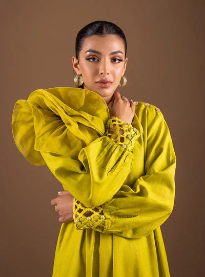 Zainab Chottani | The Kaftan Edit | Lime Rose - Rang-e-Khaas