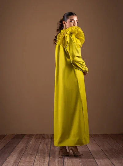 Zainab Chottani | The Kaftan Edit | Lime Rose - Rang-e-Khaas