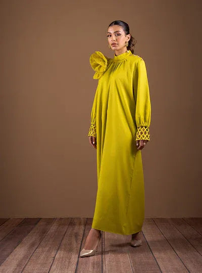 Zainab Chottani | The Kaftan Edit | Lime Rose - Rang-e-Khaas