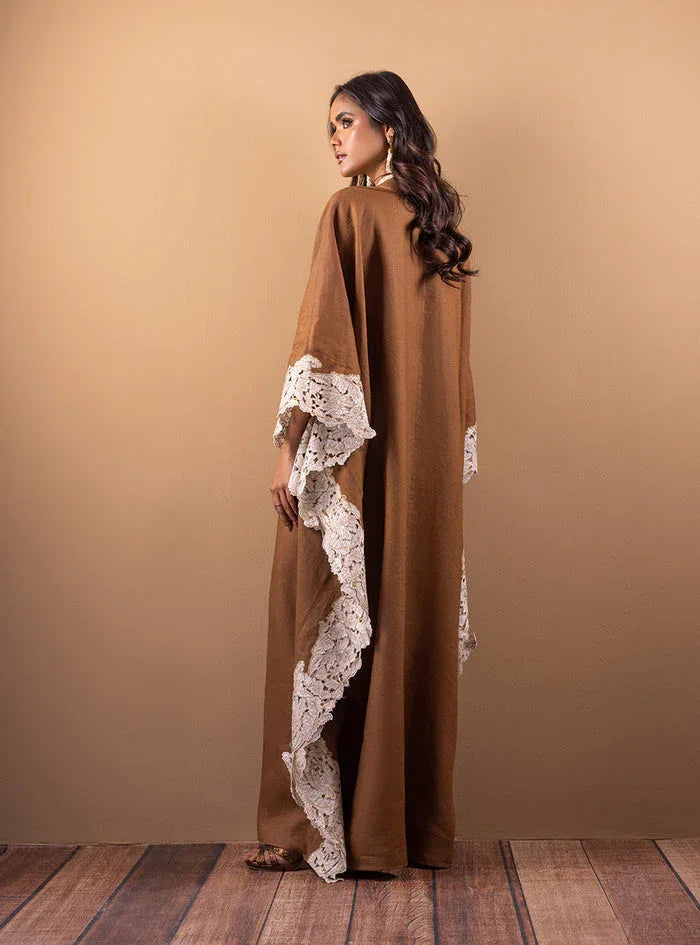Zainab Chottani | The Kaftan Edit | Cinnamon Sand - Rang-e-Khaas