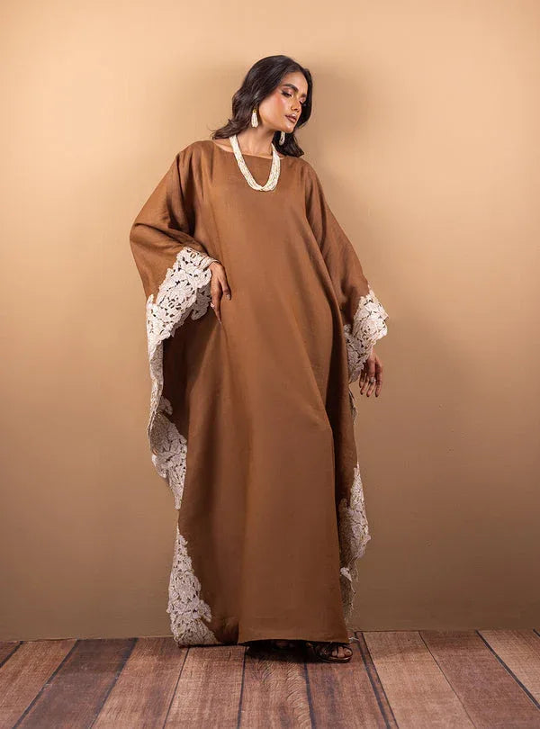 Zainab Chottani | The Kaftan Edit | Cinnamon Sand - Rang-e-Khaas