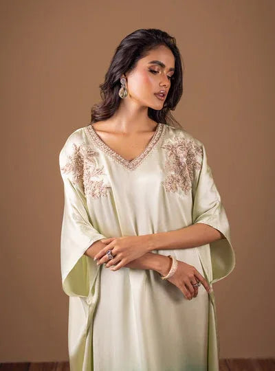 Zainab Chottani | The Kaftan Edit | Aqua Flame - Rang-e-Khaas