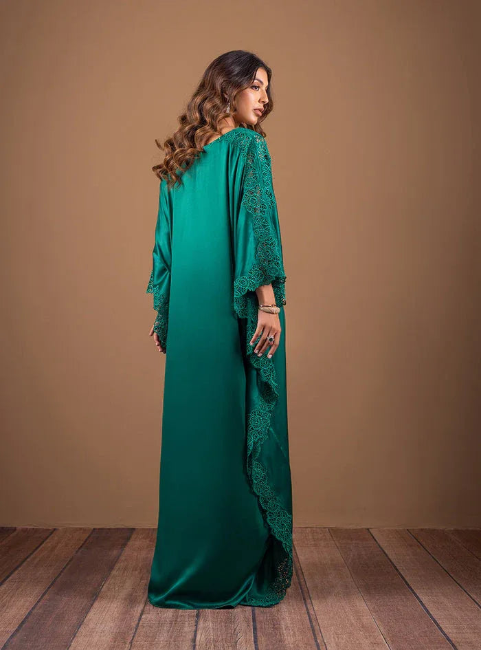 Zainab Chottani | The Kaftan Edit | Emerald Wishes - Rang-e-Khaas