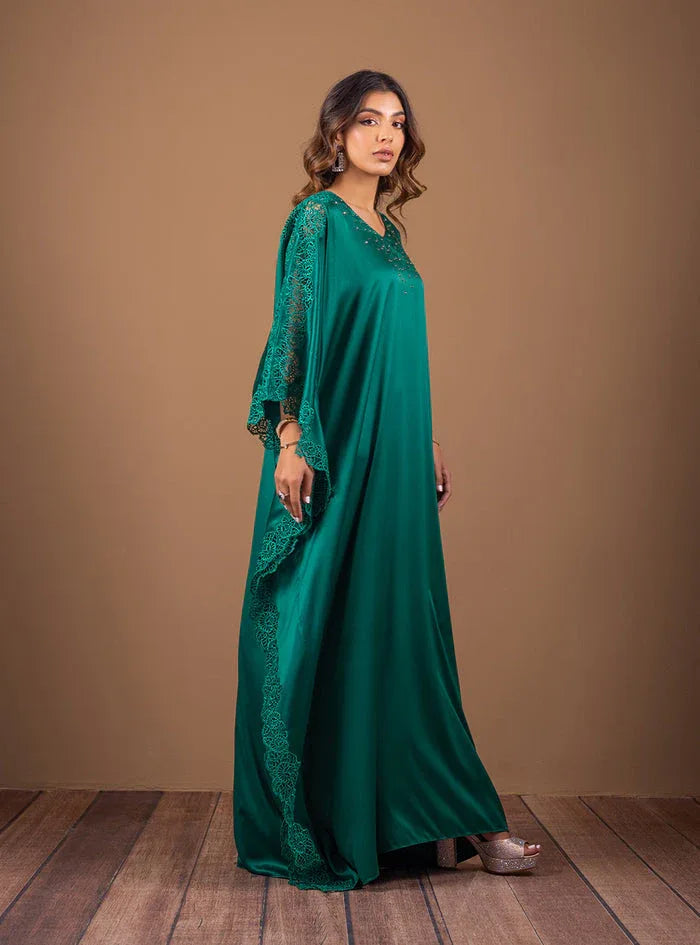 Zainab Chottani | The Kaftan Edit | Emerald Wishes - Rang-e-Khaas
