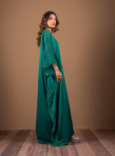 Zainab Chottani | The Kaftan Edit | Emerald Wishes - Rang-e-Khaas