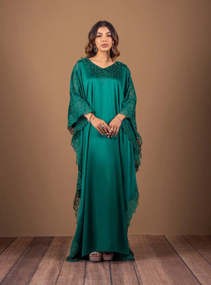 Zainab Chottani | The Kaftan Edit | Emerald Wishes - Rang-e-Khaas