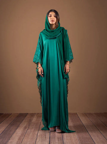 Zainab Chottani | The Kaftan Edit | Emerald Wishes - Rang-e-Khaas