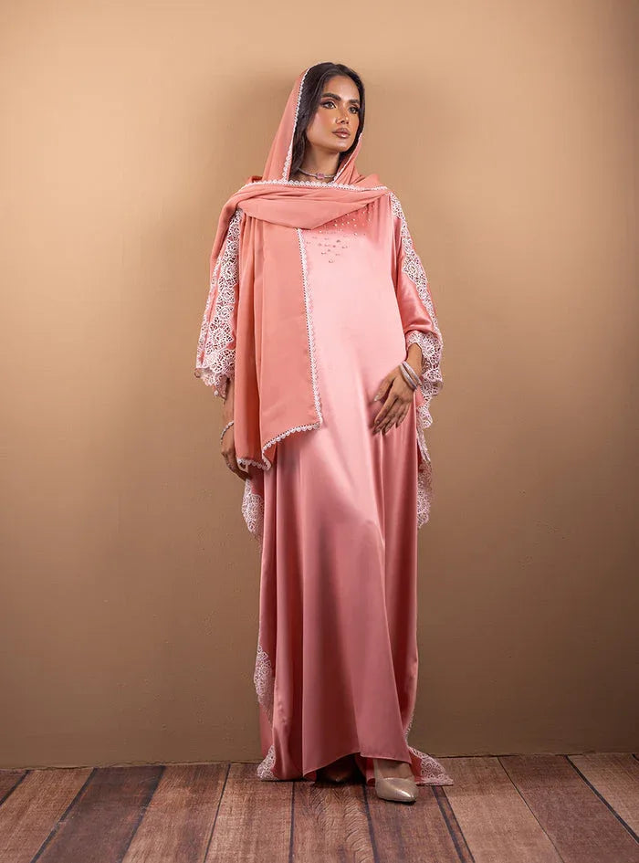 Zainab Chottani | The Kaftan Edit | Coral Blossom - Rang-e-Khaas