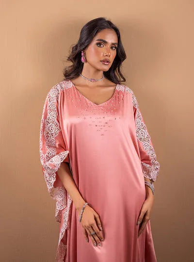 Zainab Chottani | The Kaftan Edit | Coral Blossom - Rang-e-Khaas
