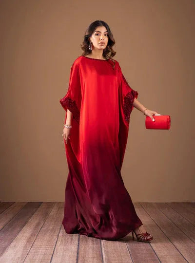 Zainab Chottani | The Kaftan Edit | Flickering Flame - Rang-e-Khaas