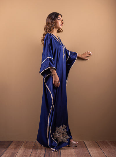 Zainab Chottani | The Kaftan Edit | Deep Blue Blossom