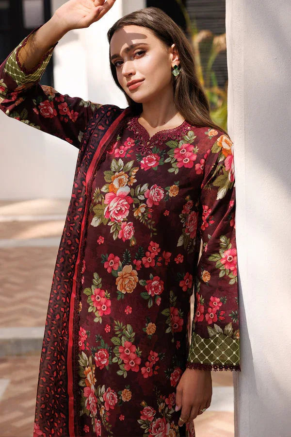 Farasha | Printed Essentials | Floral Berry - Rang-e-Khaas
