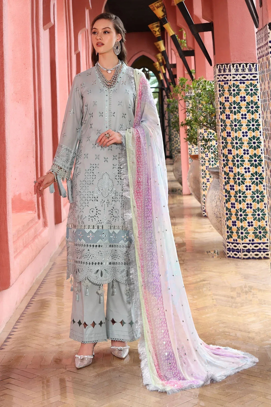 Nureh | Bazaar Lawn 25 | NE-111 - Rang-e-Khaas