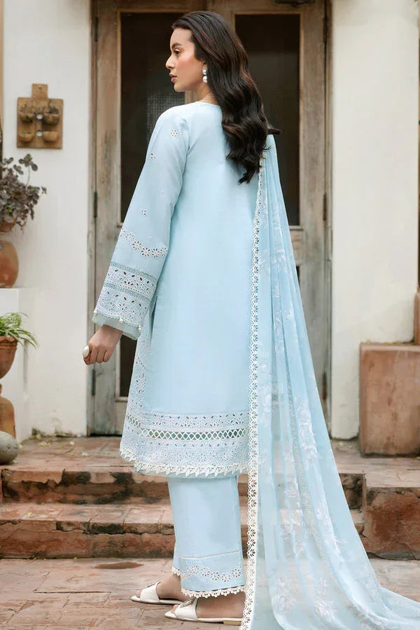 Farasha | Summer Weaves Embroidered Lawn | Sky Haze - Rang-e-Khaas