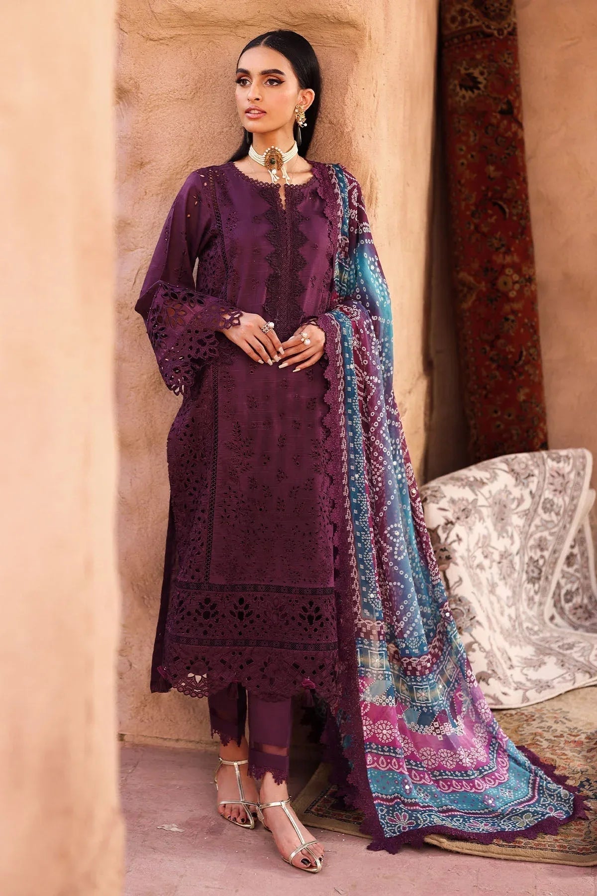 Nureh | Bazaar Lawn | NE-161 - Rang-e-Khaas