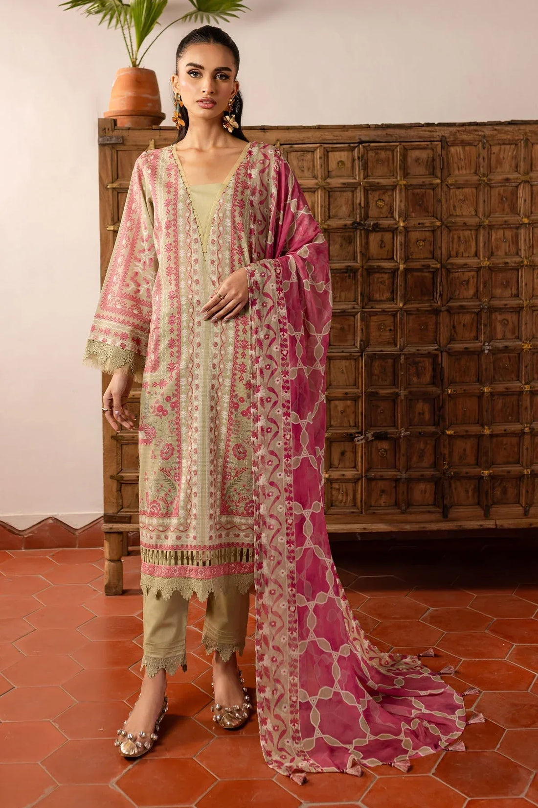 Nureh | Printed lawn 25 | SP-141 - Rang-e-Khaas