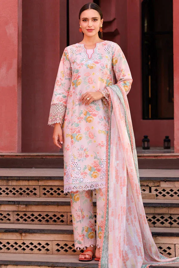Farasha | Printed Essentials | Peach Glow - Rang-e-Khaas