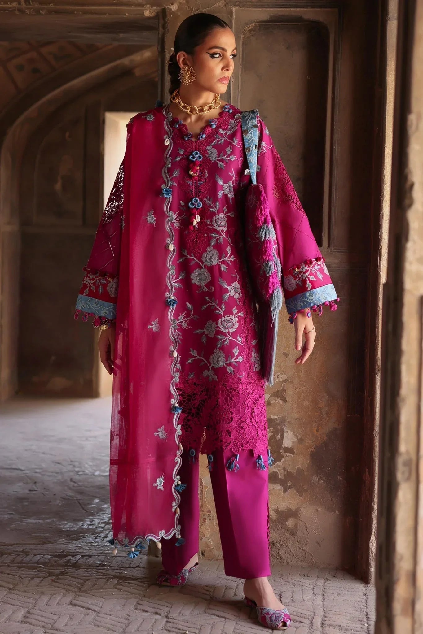 Elan | Luxury Lawn 25 | OPHELIA (EL25-10 B) - Rang-e-Khaas