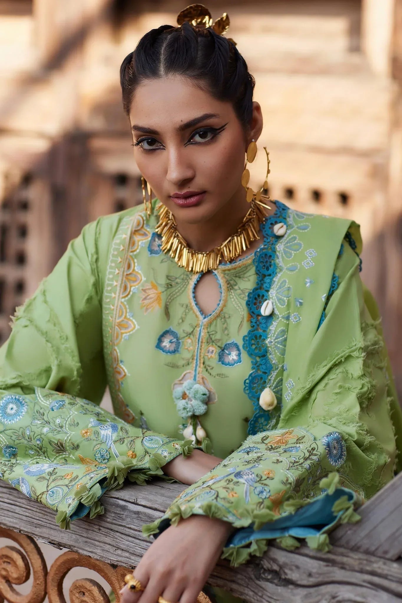 Elan | Luxury Lawn 25 | ISLA BLEU (EL25-11 B) - Rang-e-Khaas