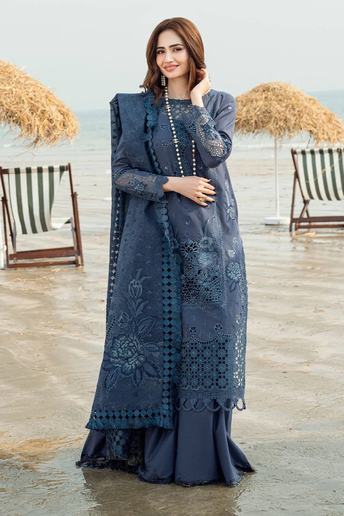 Nureh | Khuwab Luxury Lawn | NE-146 - Rang-e-Khaas