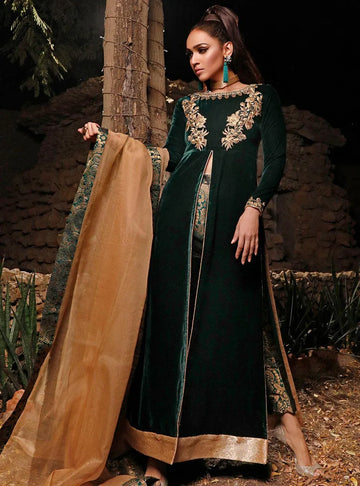 Zainab Chottani | Semi Formals | DARK MOSS TOPAZ - Rang-e-Khaas