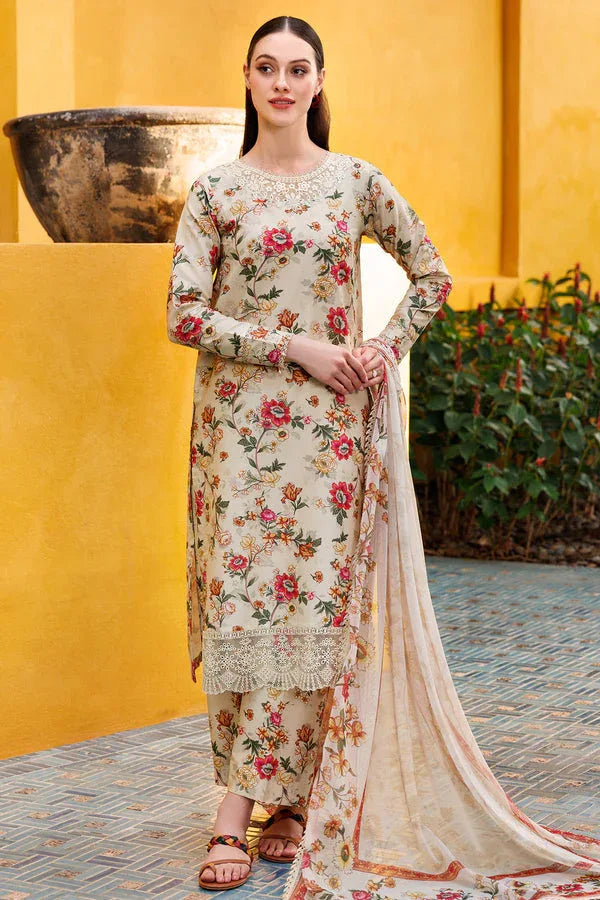 Farasha | Printed Essentials | Ivory Dusk - Rang-e-Khaas
