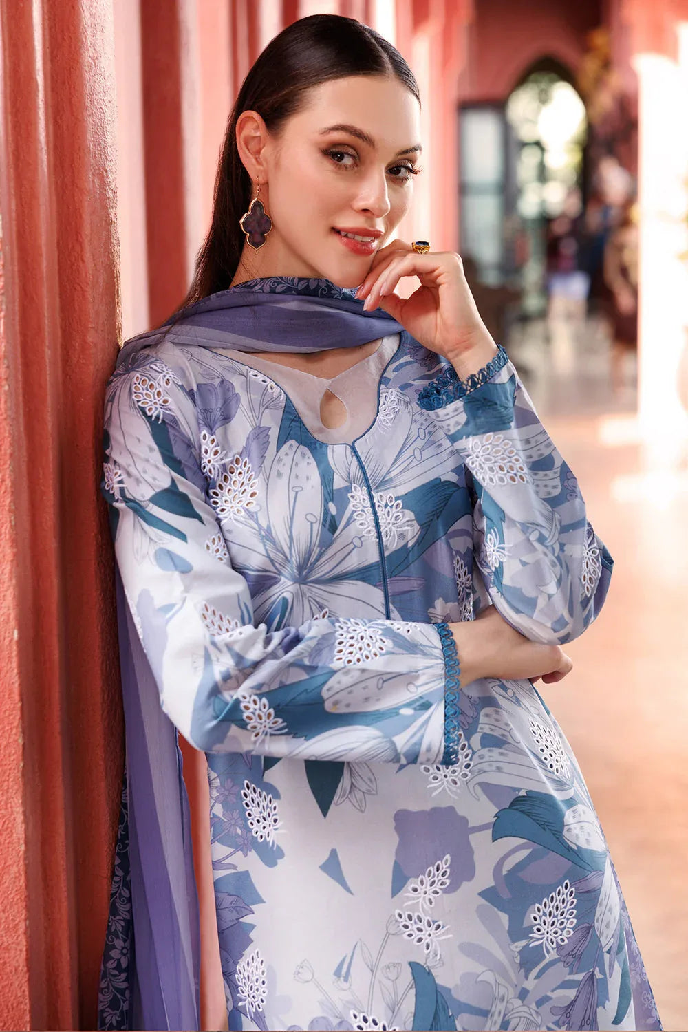 Farasha | Printed Essentials | Blue Passion - Rang-e-Khaas