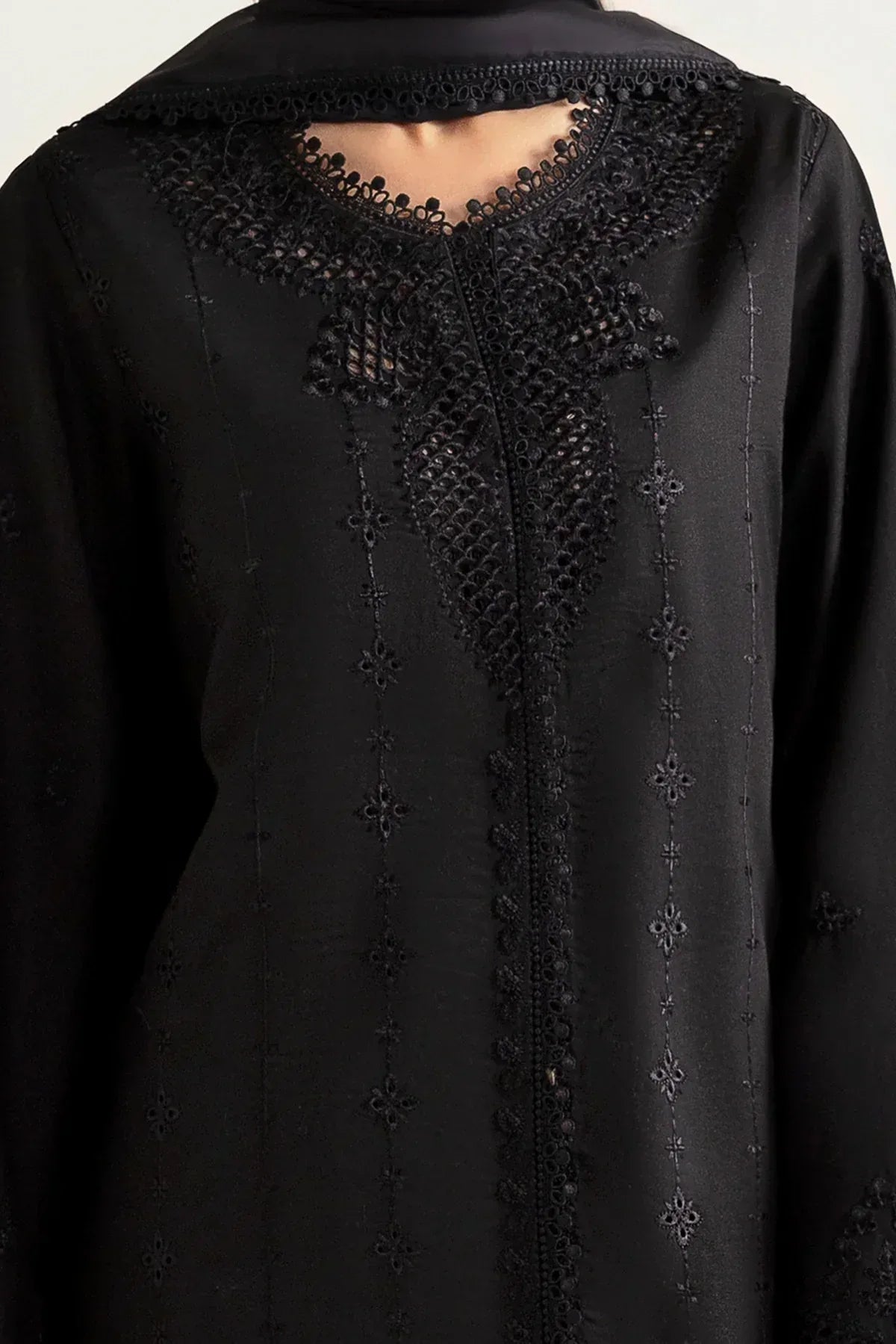 Afrozeh | Basic Pret 25 | Charcoal Nior - Rang-e-Khaas