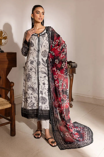 Nureh | Printed Lawn 25 | SP-144 - Rang-e-Khaas