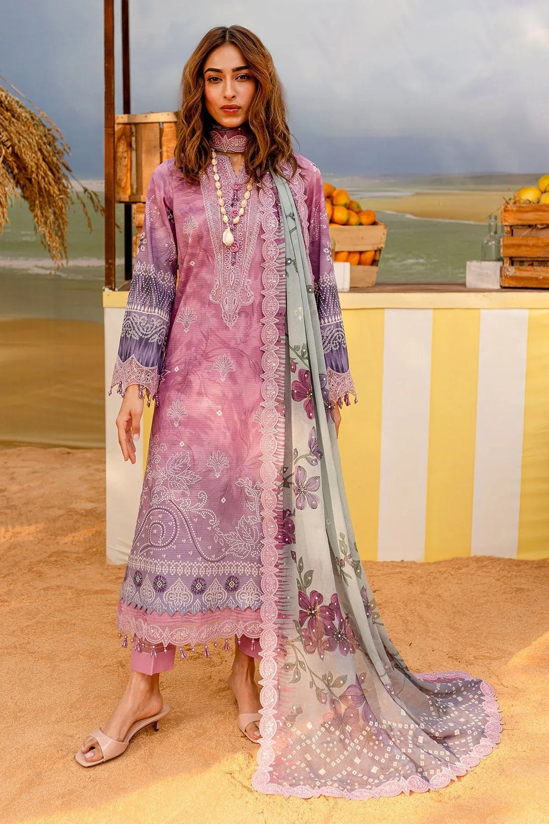 Nureh | Gardenia Lawn 25 | NSG-180 - Rang-e-Khaas