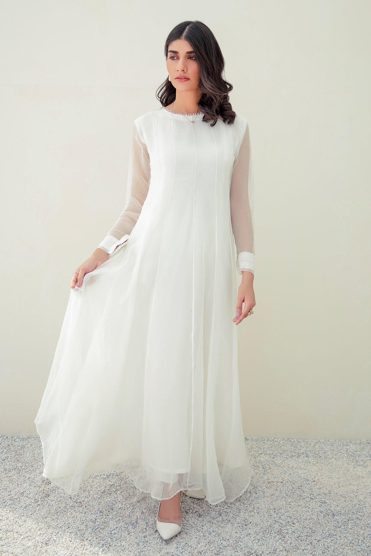 Baroque | Pret | PLAIN CHIFFON FROCK PR-578