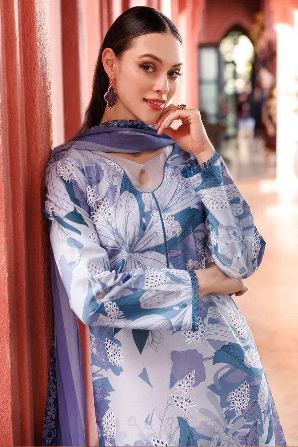 Farasha | Printed Essentials | Blue Passion - Rang-e-Khaas