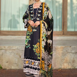 ELAF Signature Embroidered Lawn Unstitched 3Pc Suit ESL-08B NIGHTFALL