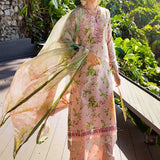 ELAF Signature Embroidered Lawn Unstitched 3Pc Suit ESL-05B DELIGHT DRAPE